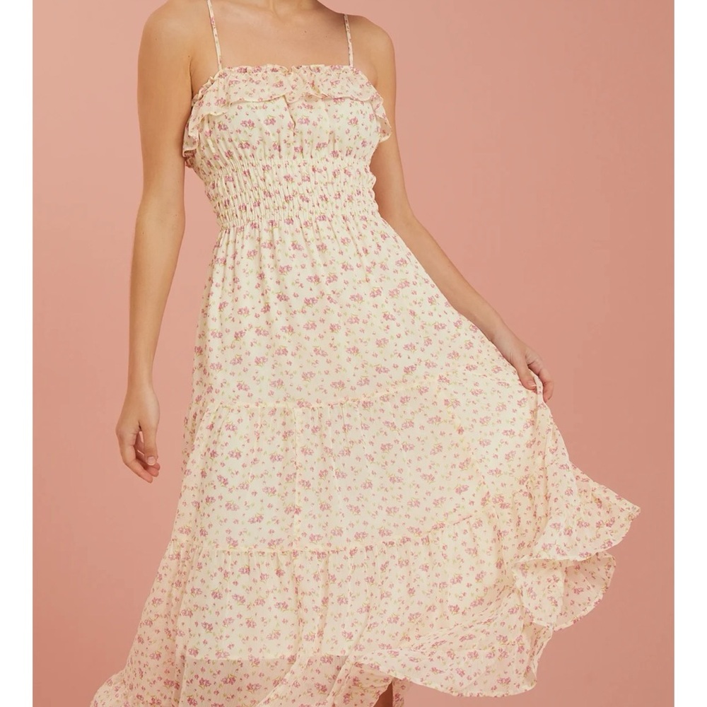 NEW Altar’d State Floral Midi Dress Size Large NWT